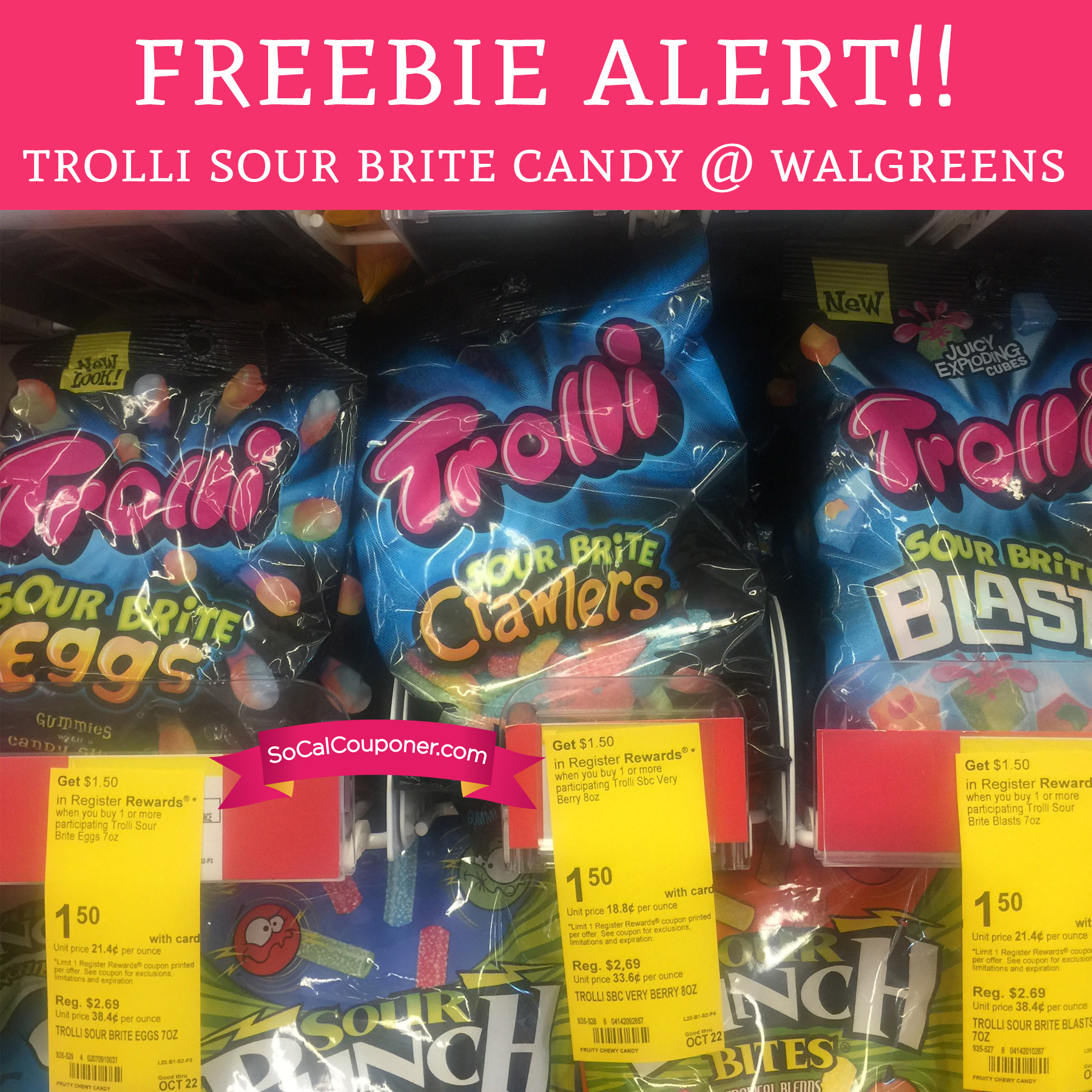FREE Trolli Sour Brite Candy @ Walgreens until 10/22 - Deal Hunting Babe