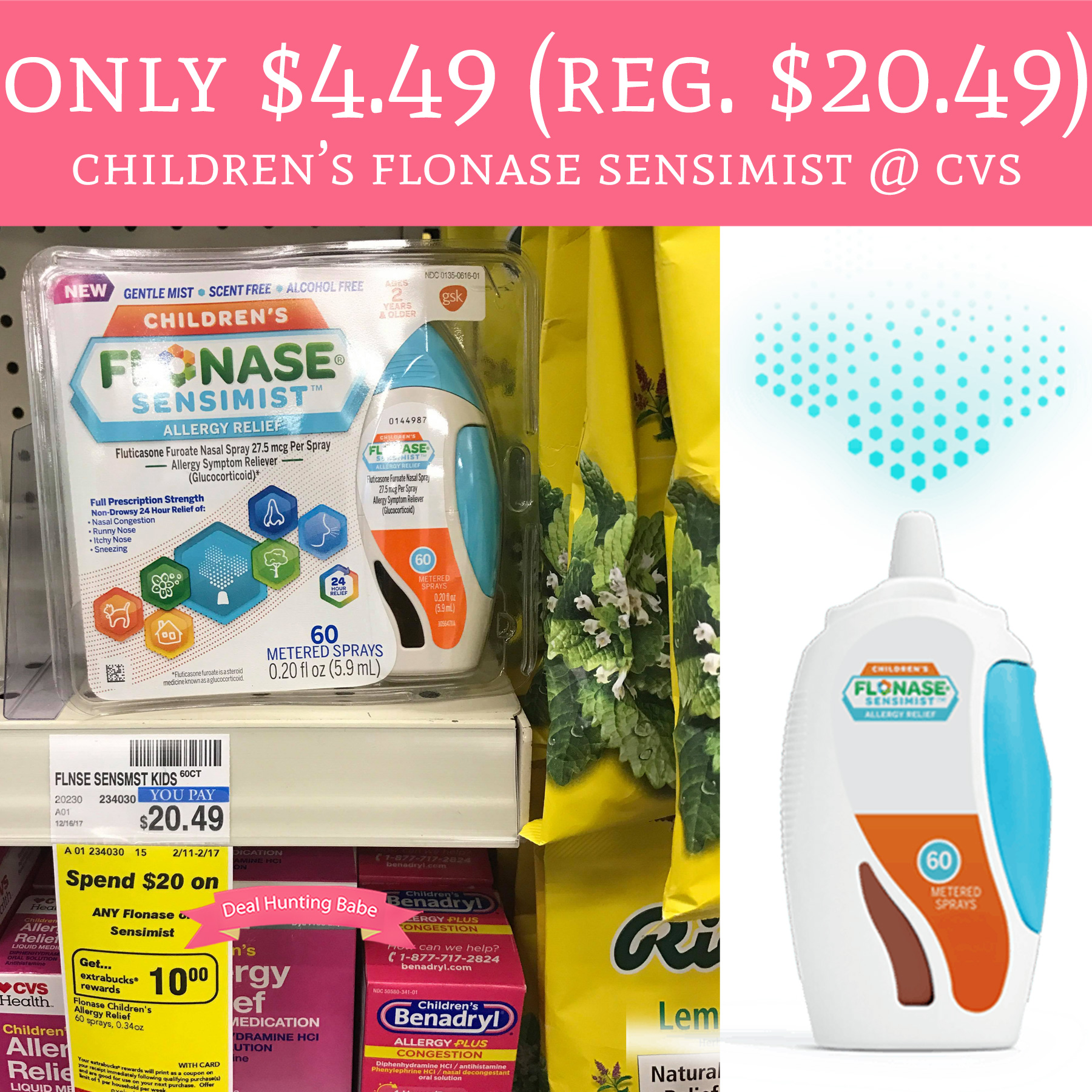 Only 4 49 Regular 20 49 Children s Flonase Sensimist CVS Deal