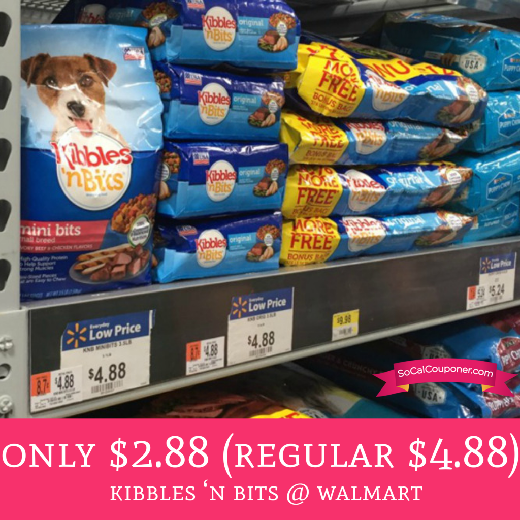 Only 2.88 (Regular 4.88) Kibbles ‘n Bits Walmart Deal Hunting Babe