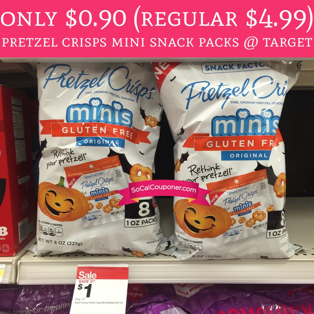HOT! Only $0.90 Pretzel Crisps Mini Snack Packs @ Target - Deal Hunting ...