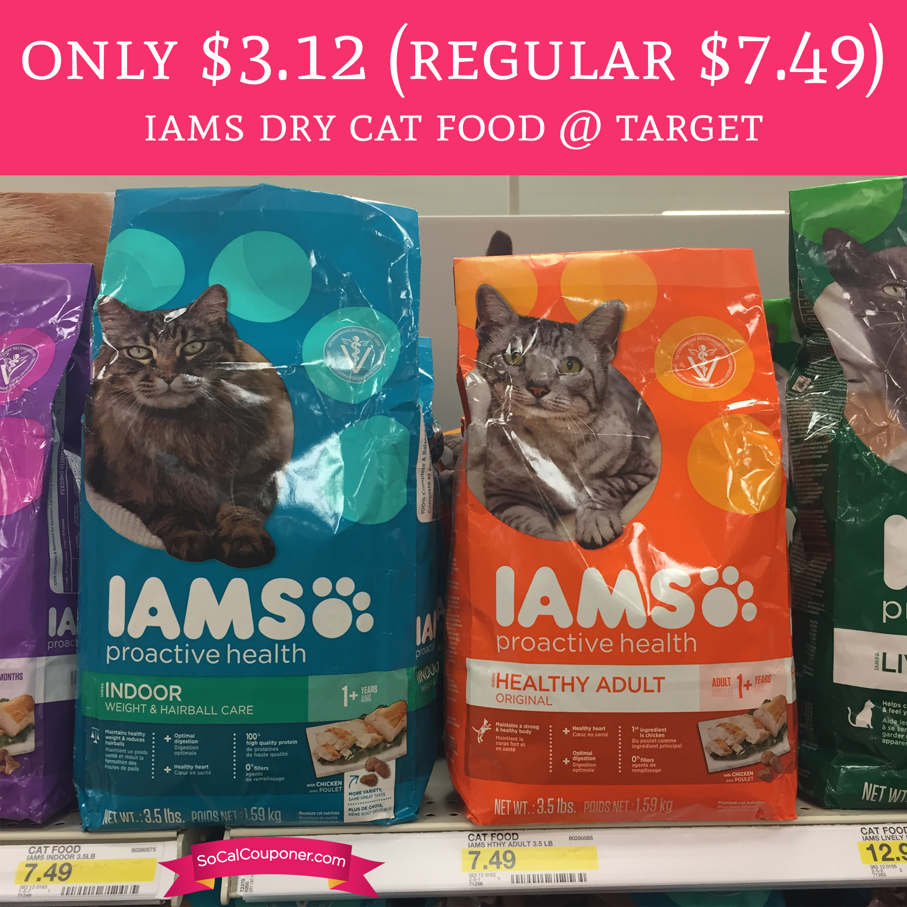 Only 3 12 Regular 7 49 Iams Dry Cat Food Target Until 11 26
