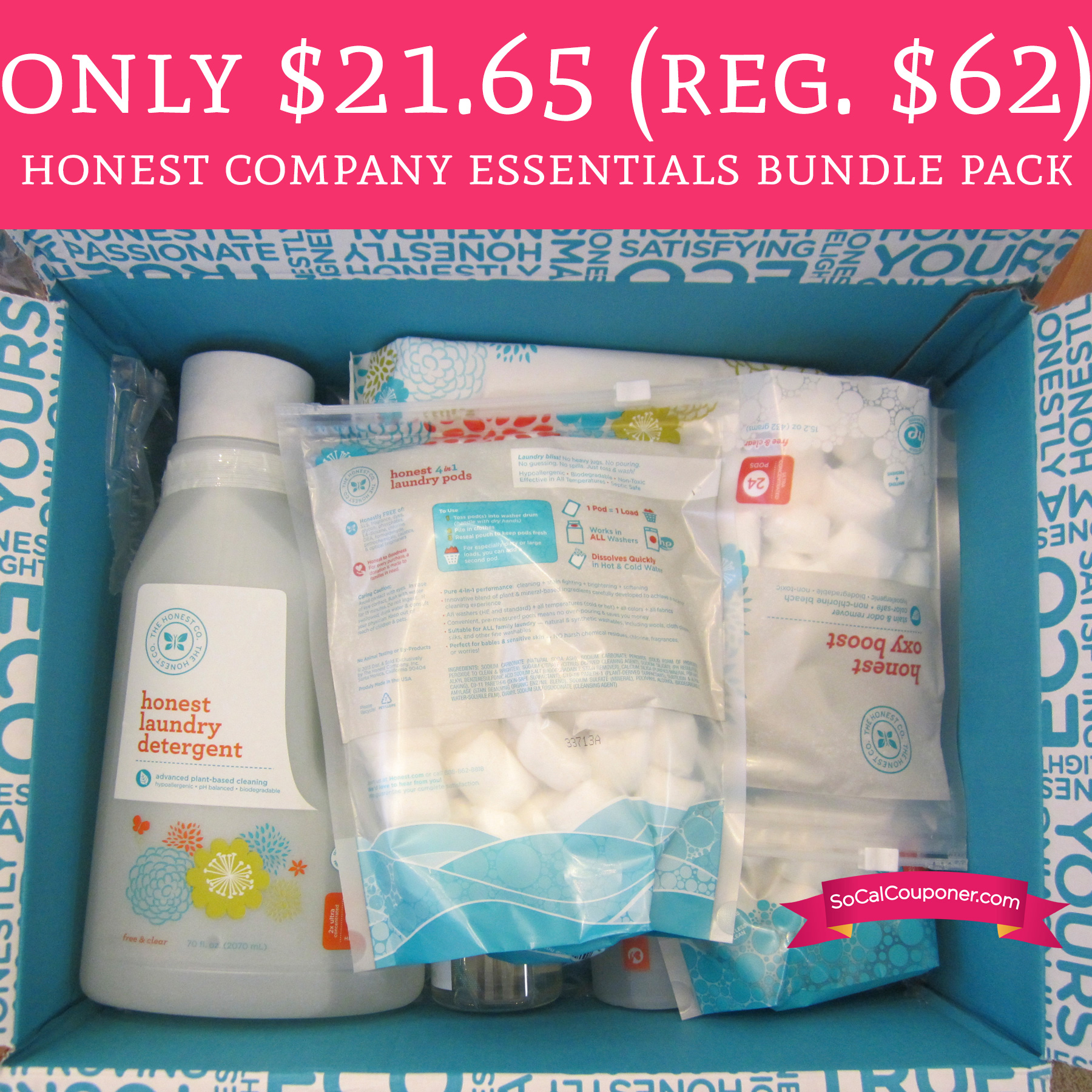 Only $21.65 (Regular $62) Honest Company Essentials Bundle Pack - Deal ...