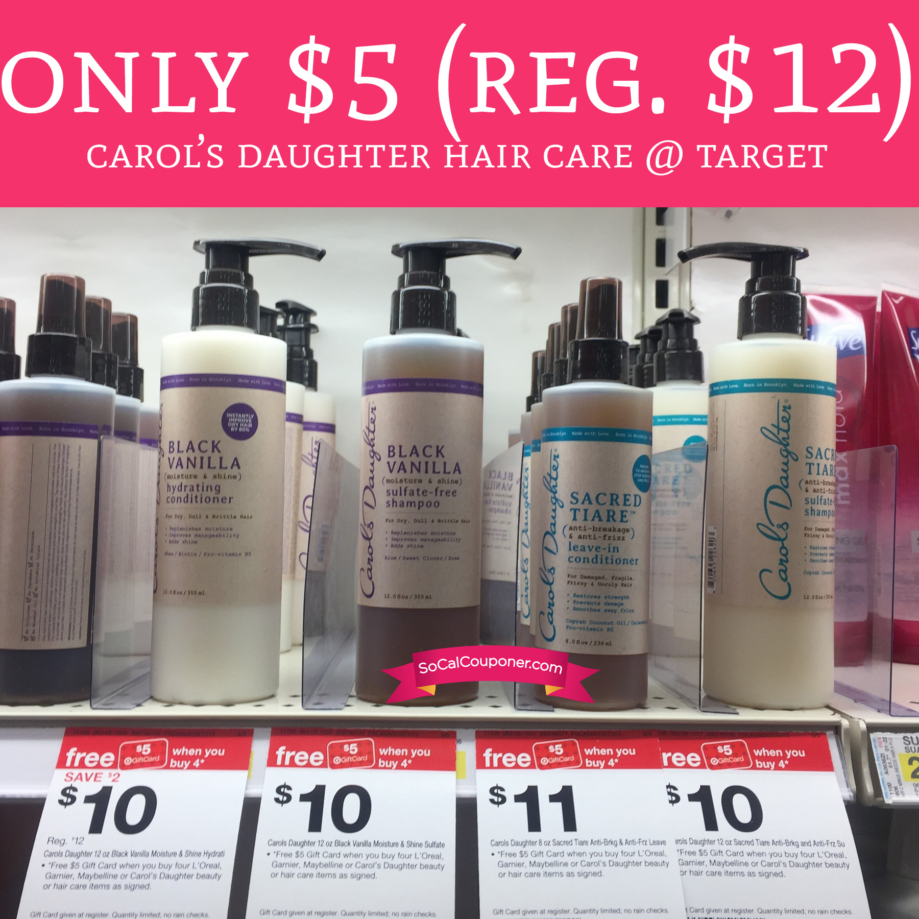 Only $5 (Regular $12) Carol's Daughter Hair Care @ Target - Deal ...