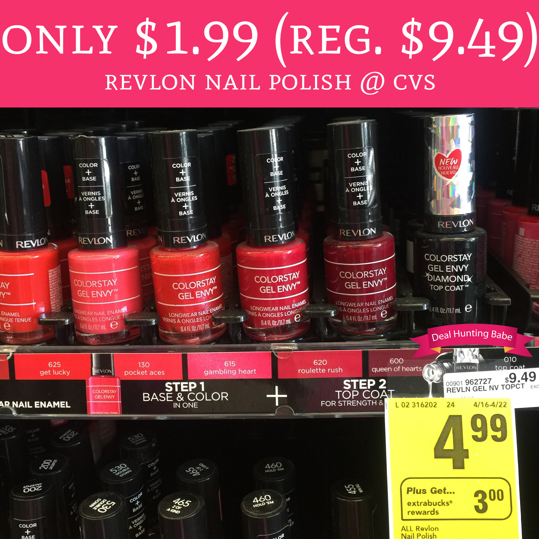 Only 1.99 (Regular 9.49) Revlon Gel Nail Polish CVS Deal Hunting Babe