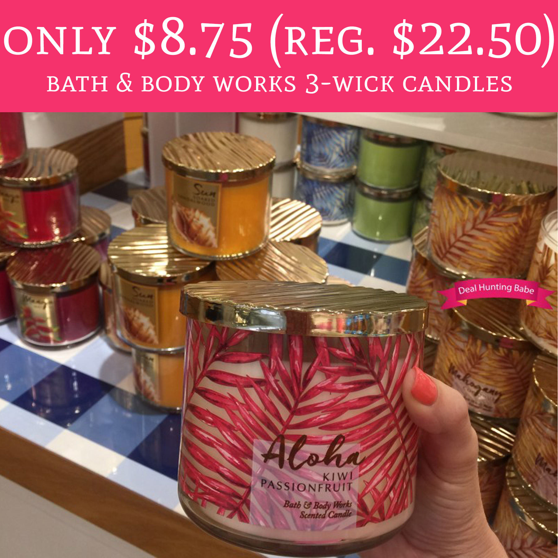 Only 8.75 (Regular 22.50) Bath & Body Works 3Wick Candles Deal