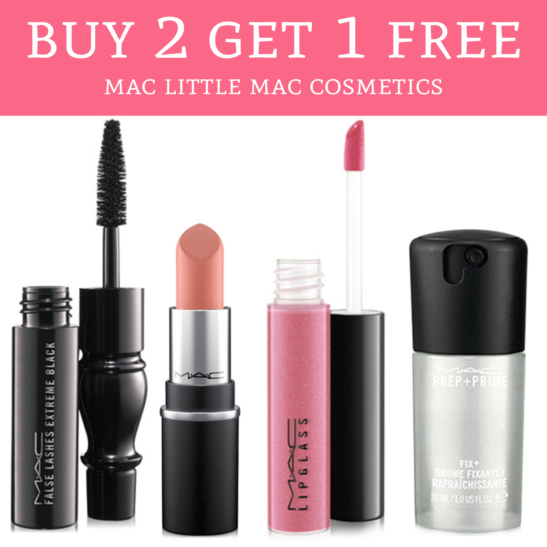 HOT! Buy 2 Get 1 Free Mac Little Mac Cosmetics - Deal ...