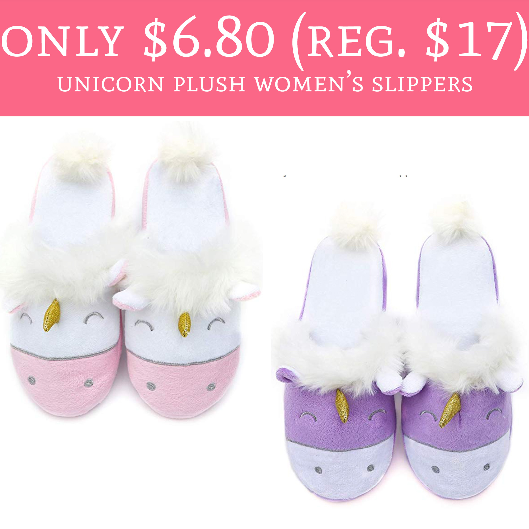 unicorn-plush-women’s-slippers