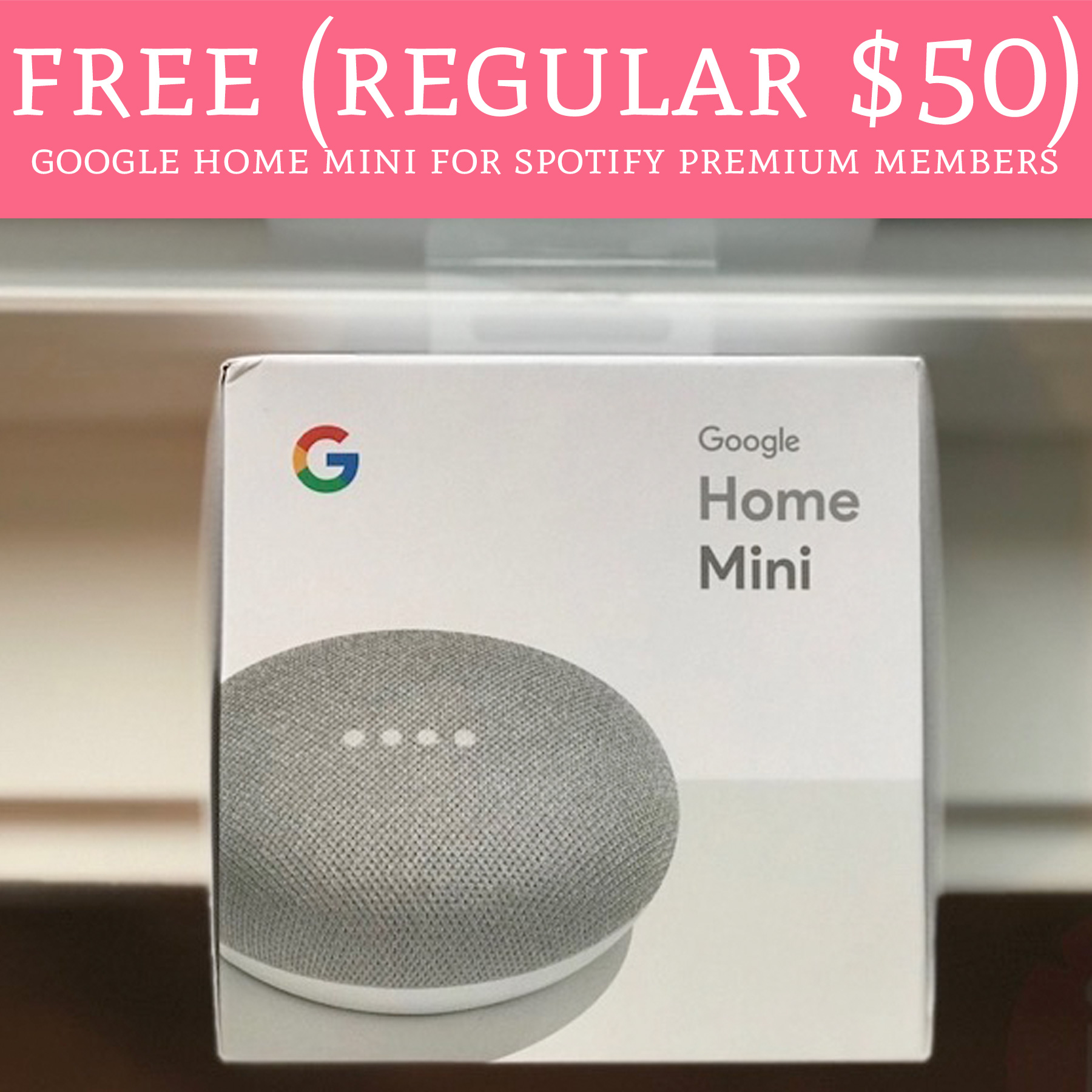 Google home for free with spotify subscription