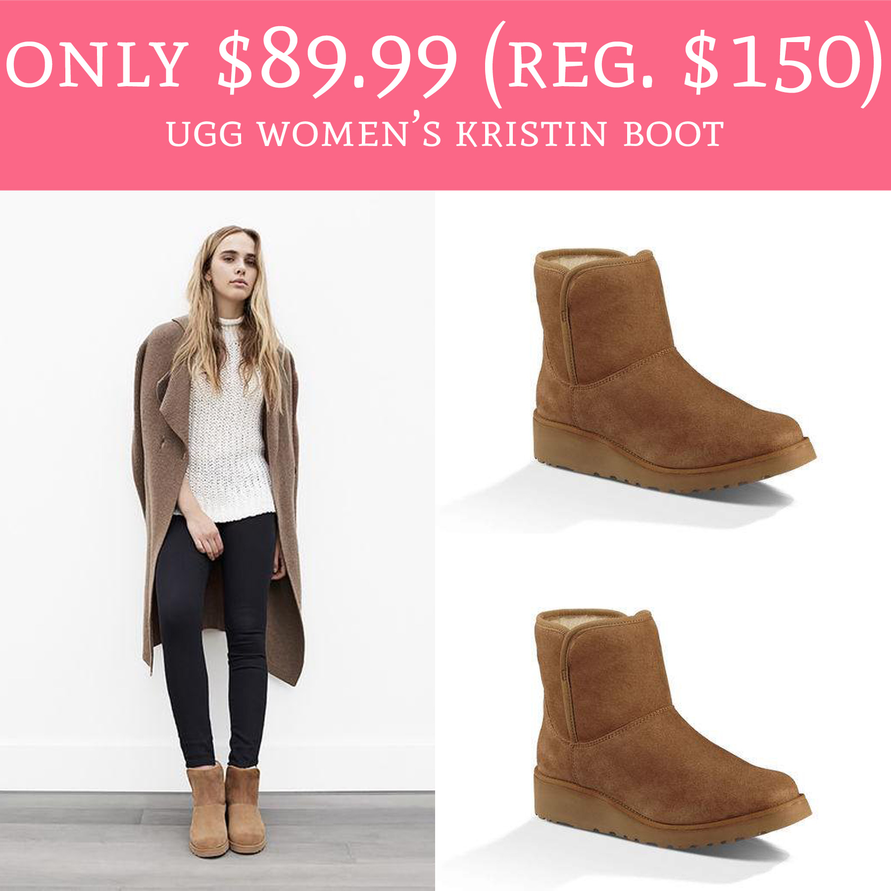 Only $89.99 (Regular $150) Ugg Australia Women's Kristin Boot - Deal